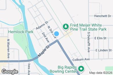 Map image of the property - 122 N 3rd Ave