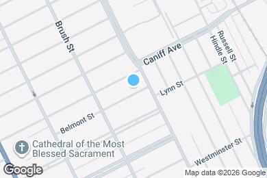 Map image of the property - 613 Belmont St