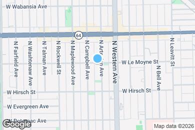 Map image of the property - 1458 N Artesian Ave