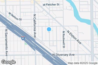 Map image of the property - 2958 N Washtenaw Ave