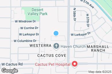 Map image of the property - 5951 W Larkspur Dr