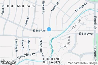 Map image of the property - 11692 E 2nd Ave