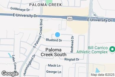 Map image of the property - 1617 Bluebird Dr