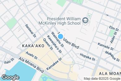 Map image of the property - 1009 Kapiolani Blvd