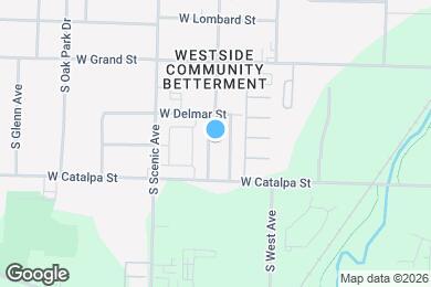 Map image of the property - 1120 S Clifton Ave