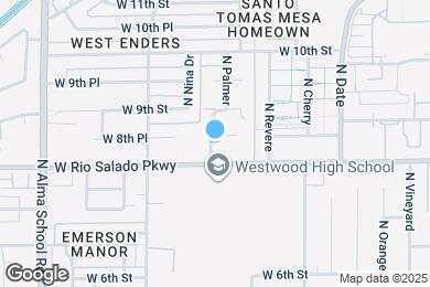 Map image of the property - 865 W 8th Pl