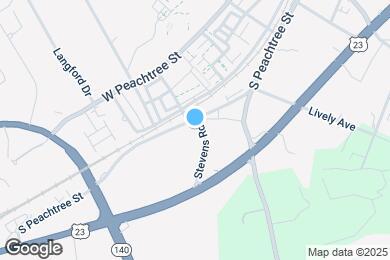 Map image of the property - 619 S Peachtree St