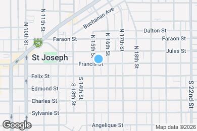 Map image of the property - 1510 Francis St