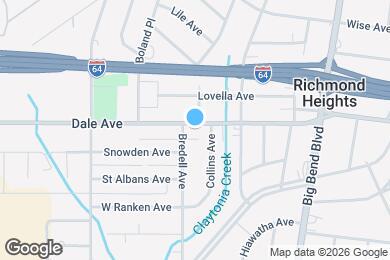 Map image of the property - 7652 Dale Ave