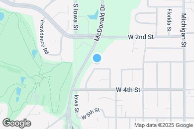 Map image of the property - 1924 W 3rd St