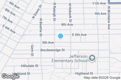 Map image of the property - 816 5th Ave