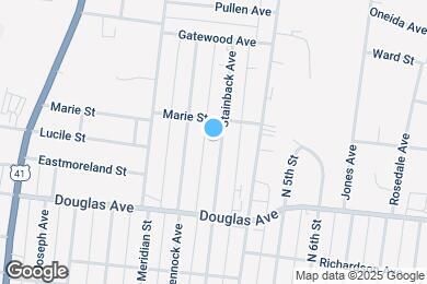Map image of the property - 1332 Stainback Ave