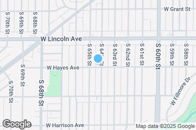 Map image of the property - 6404 W Hayes Ave