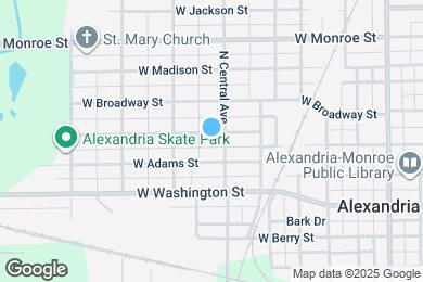 Map image of the property - 605 W Jefferson St
