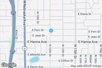 Map image of the property - 1200 E Jean St
