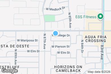 Map image of the property - 8619 W College Dr