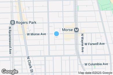 Map image of the property - 1523 W Morse Ave