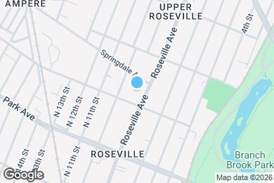 Map image of the property - 342 Roseville Ave