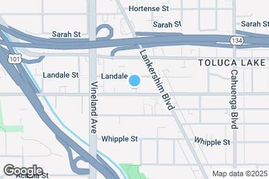 Map image of the property - 10851 Moorpark St