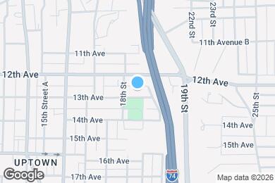 Map image of the property - 1819 13th Ave