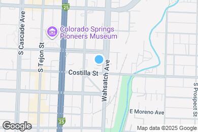 Map image of the property - 322 E St Vrain St