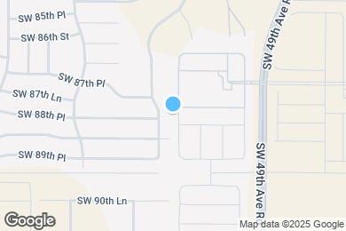 Map image of the property - 8780 SW 49th Cir