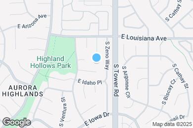 Map image of the property - 1393 S Zeno St