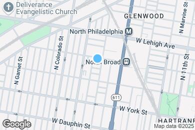 Map image of the property - 1510 W Hazzard St