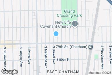 Map image of the property - 7841 S Drexel Ave