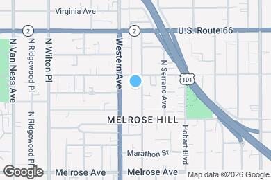 Map image of the property - 951 N Oxford Ave