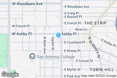 Map image of the property - 221 E Courtland Pl