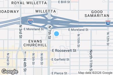 Map image of the property - 724 E Portland St
