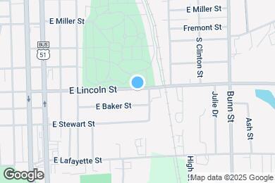 Map image of the property - 339 E Lincoln St