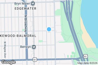 Map image of the property - 1023 W Balmoral Ave
