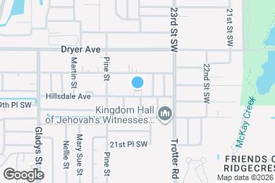Map image of the property - 2609 Hillsdale Ave