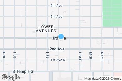 Map image of the property - 658 E 3rd Ave