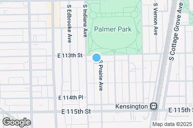 Map image of the property - 11314 S Prairie Ave