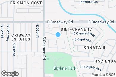 Map image of the property - 10060 E Capri Ave