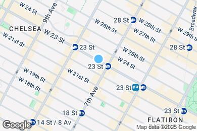 Map image of the property - 208 W 23 St