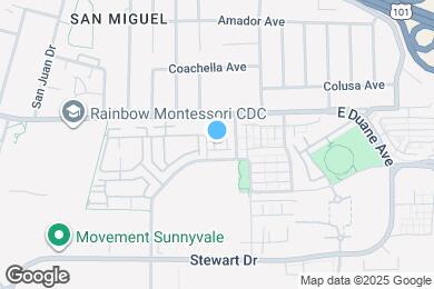 Map image of the property - 943 E Duane Ave