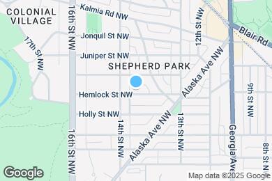 Map image of the property - 1331 Hemlock St NW