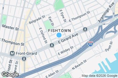 Map image of the property - 437 E Girard Ave