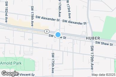 Map image of the property - 17420 SW Shaw St