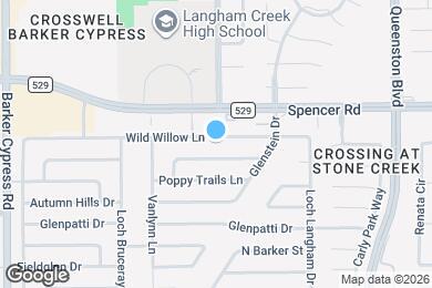 Map image of the property - 17515 Wild Willow Ln