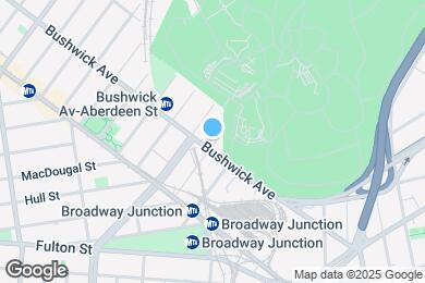 Map image of the property - 1603 Bushwick Ave