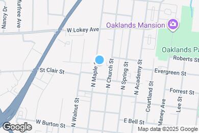 Map image of the property - 710 N Maple St