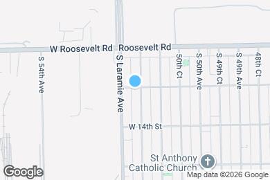 Map image of the property - 1300 S 51st Ct