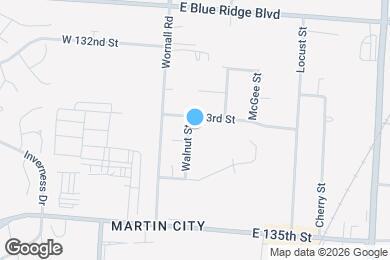 Map image of the property - 13307 Walnut St