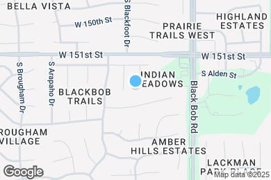 Map image of the property - 15120 S Blackfeather Dr