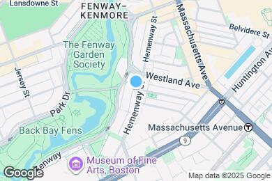 Map image of the property - 109 Hemenway St
